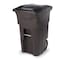 Toter Toter 64 Gal. Trash Can Brownstone with Quiet Wheels and Lid ANA64 - alternate 1